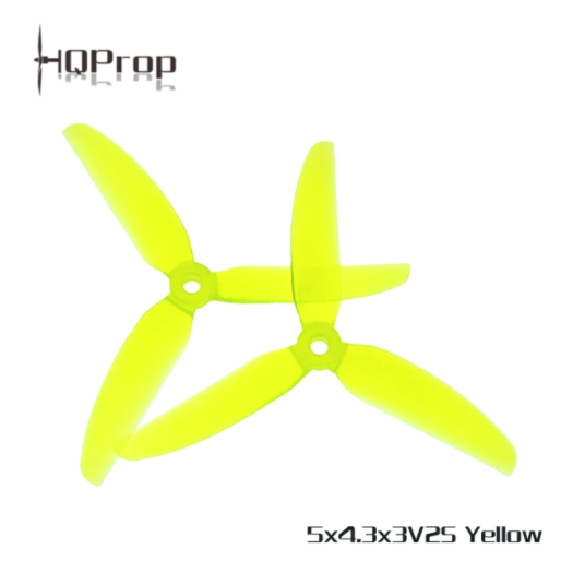 HQ Freestyle Prop 5X4.3X3V2S (2CW+2CCW)-Poly Carbonate (Clear Yellow)